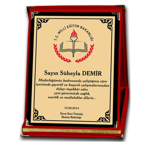 PLAKET BASKI	